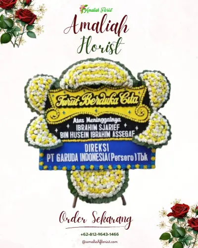 Papan Bunga Duka di Gandaria Utara