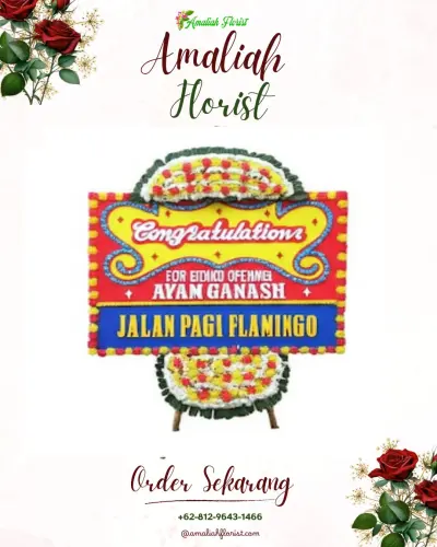 Bunga Papan Congratulation di Gandaria Utara